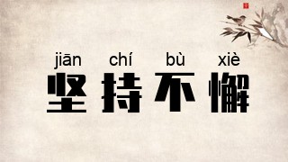 坚持不懈