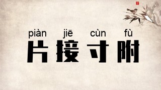 片接寸附