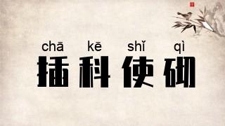 插科使砌