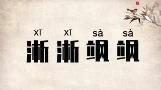 淅淅飒飒