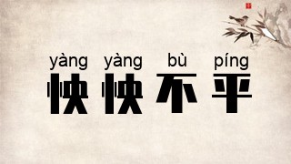 怏怏不平