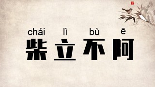 柴立不阿