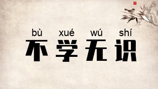 不学无识
