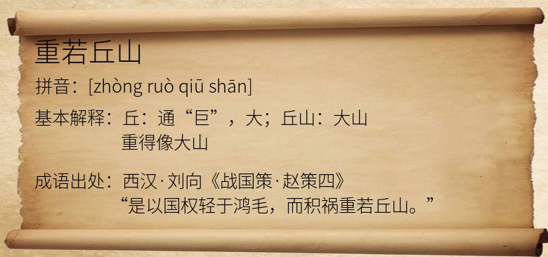 重若丘山