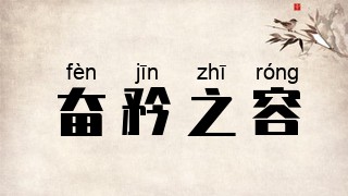 奋矜之容