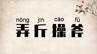 弄斤操斧