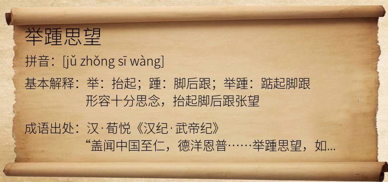 举踵思望