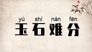 玉石难分