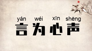 言为心声