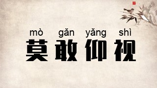 莫敢仰视