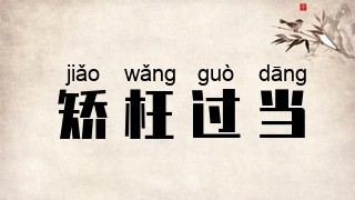 矫枉过当