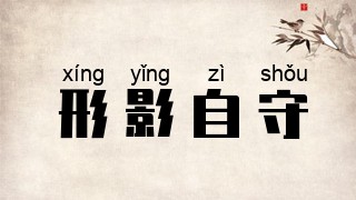 形影自守