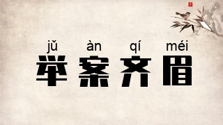 举案齐眉