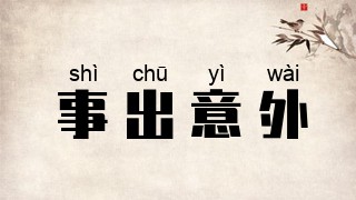 事出意外