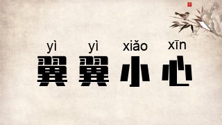 翼翼小心