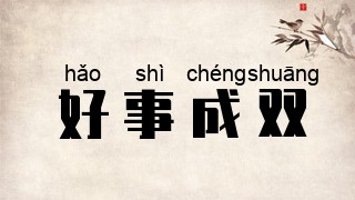 好事成双
