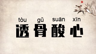 透骨酸心