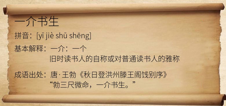 一介书生