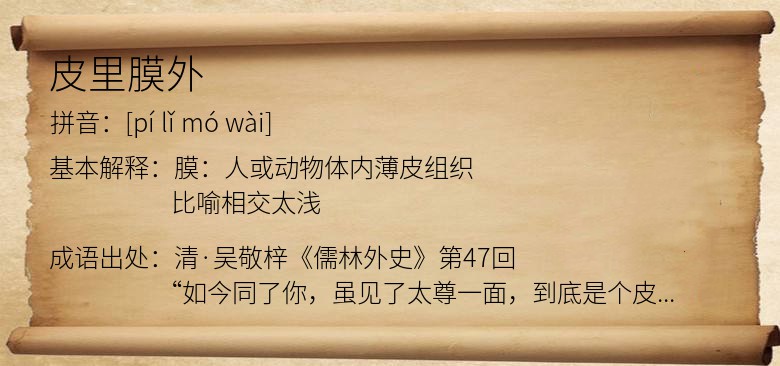 皮里膜外