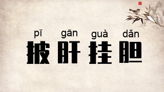 披肝挂胆
