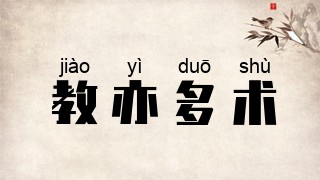 教亦多术