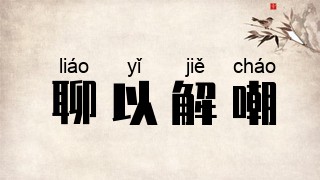 聊以解嘲