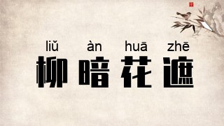 柳暗花遮