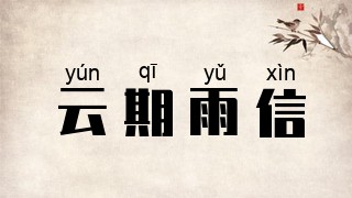 云期雨信