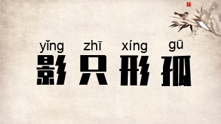 影只形孤