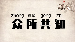 众所共知