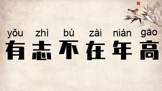 有志不在年高