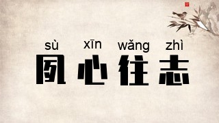 夙心往志