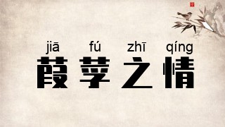 葭莩之情
