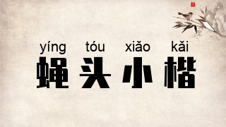 蝇头小楷