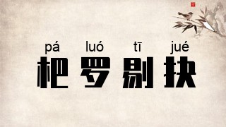 杷罗剔抉