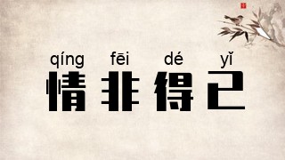 情非得已
