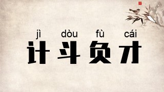计斗负才