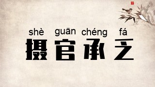 摄官承乏