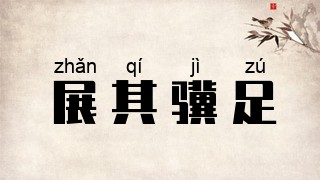 展其骥足