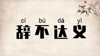 辞不达义