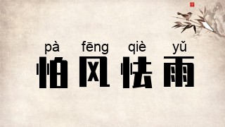 怕风怯雨