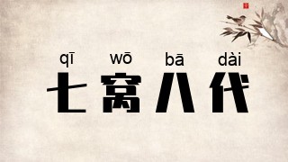 七窝八代
