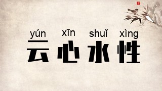 云心水性