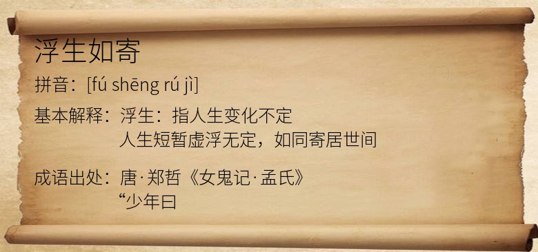 浮生如寄