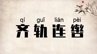 齐轨连辔