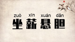 坐薪悬胆