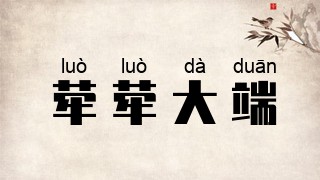 荦荦大端