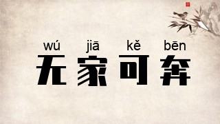 无家可奔