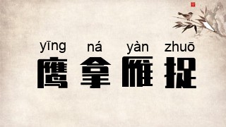 鹰拿雁捉