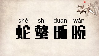 蛇螫断腕